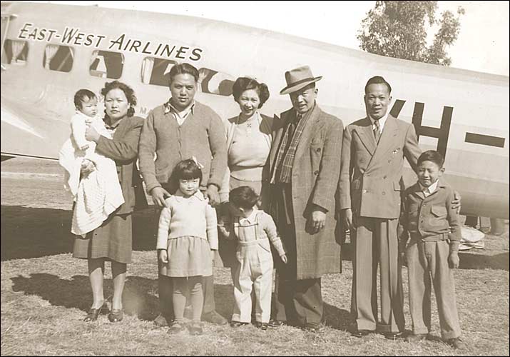 Family flying to Sydney 